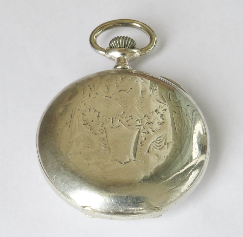 Antique silver Zenith pocket watch View VI