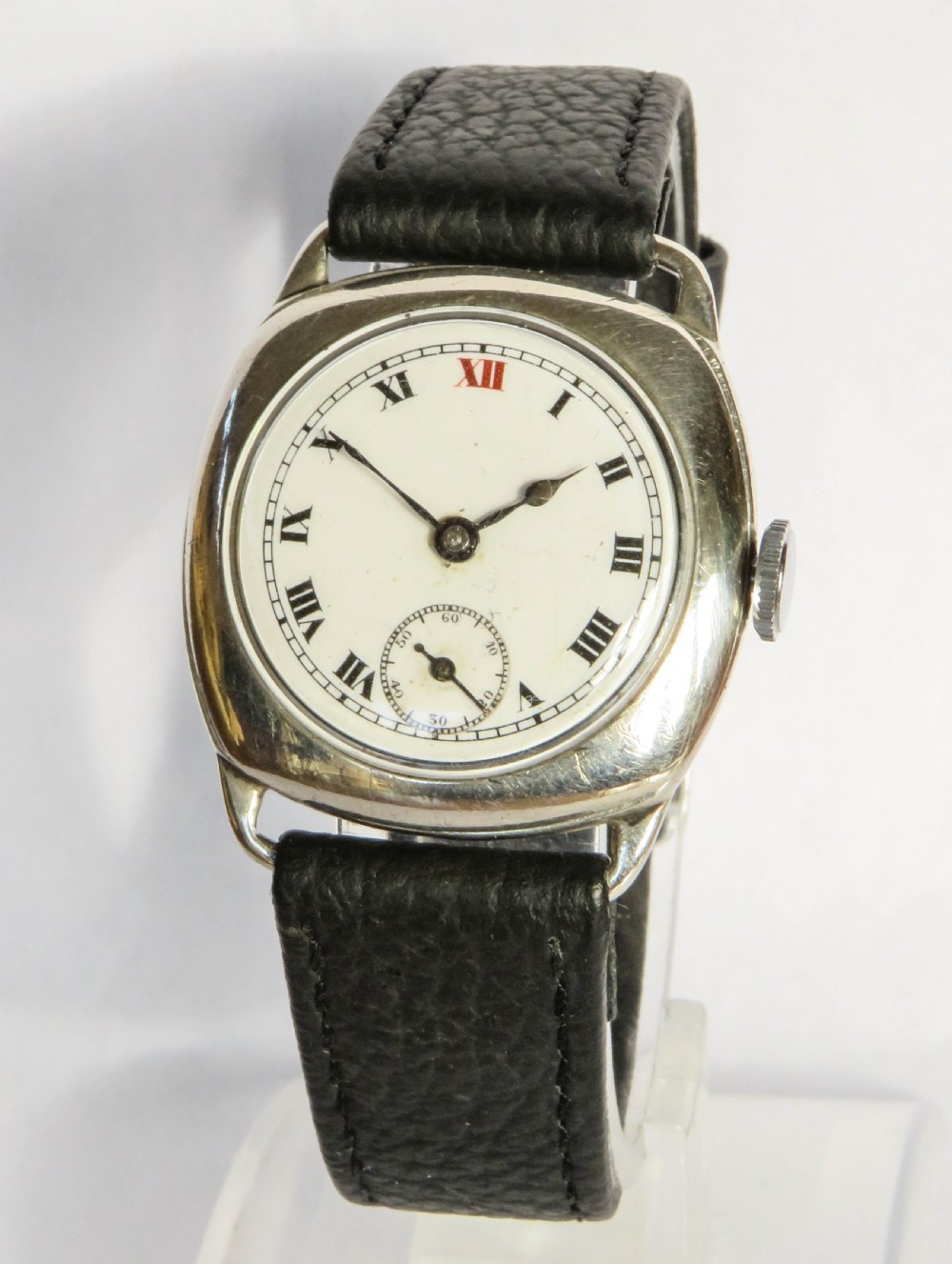 Gents silver wrist watch, 1930
