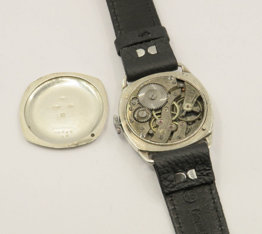 Gents silver wrist watch, 1930 View III