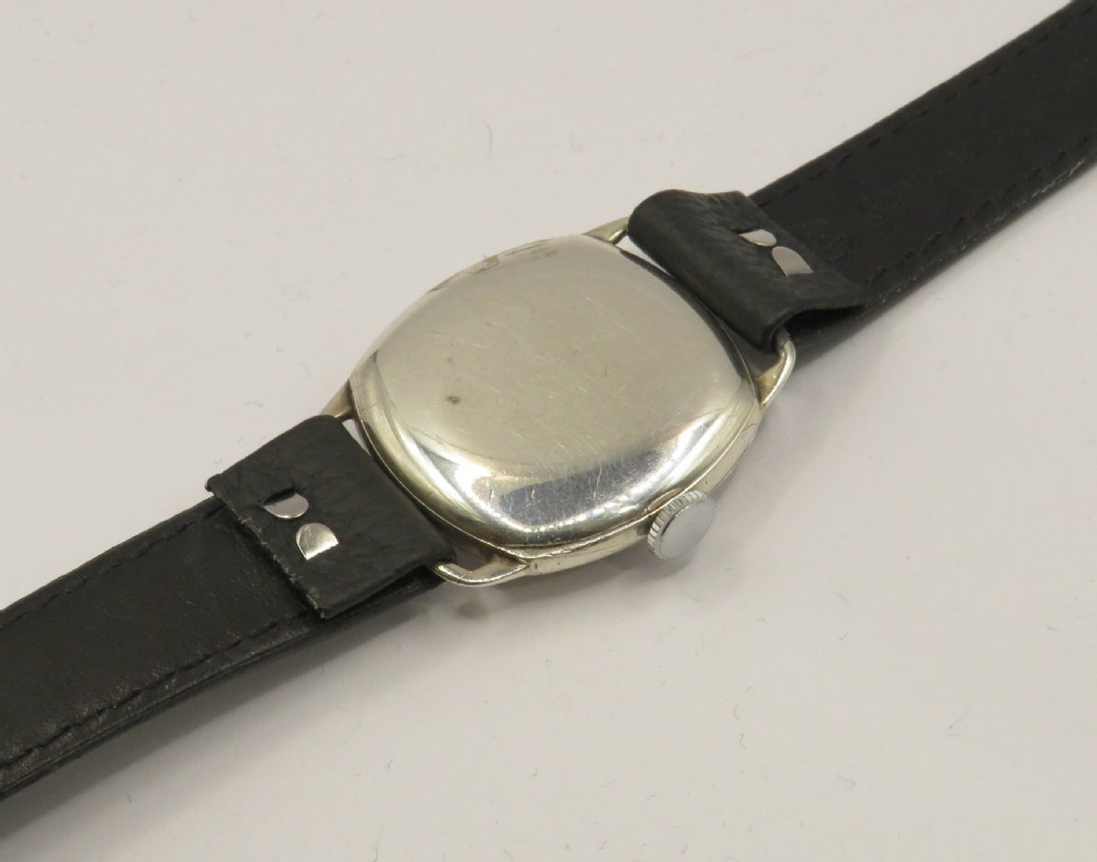 Gents silver wrist watch, 1930 View IV