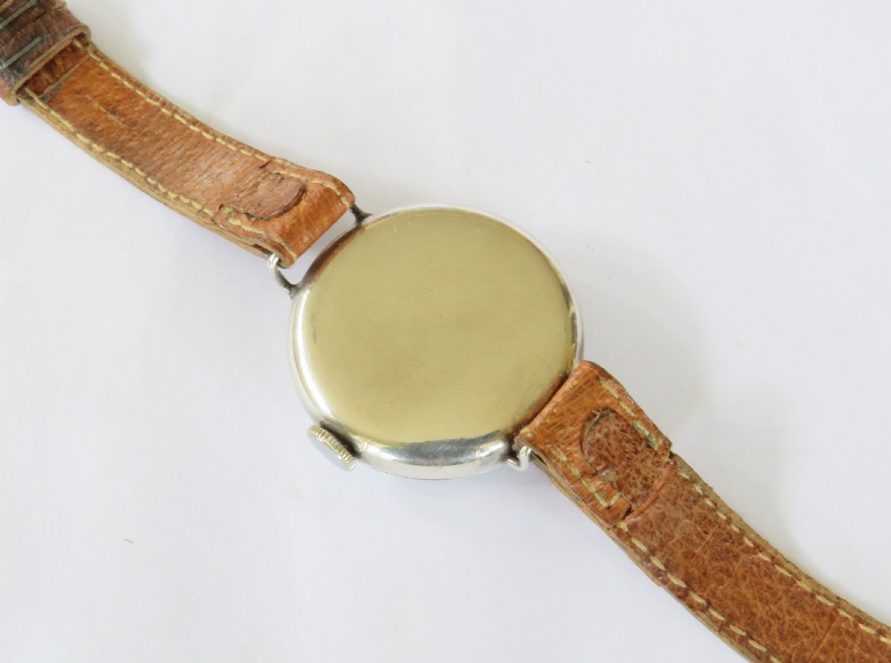 Gents antique silver trench watch, 1917 View IV