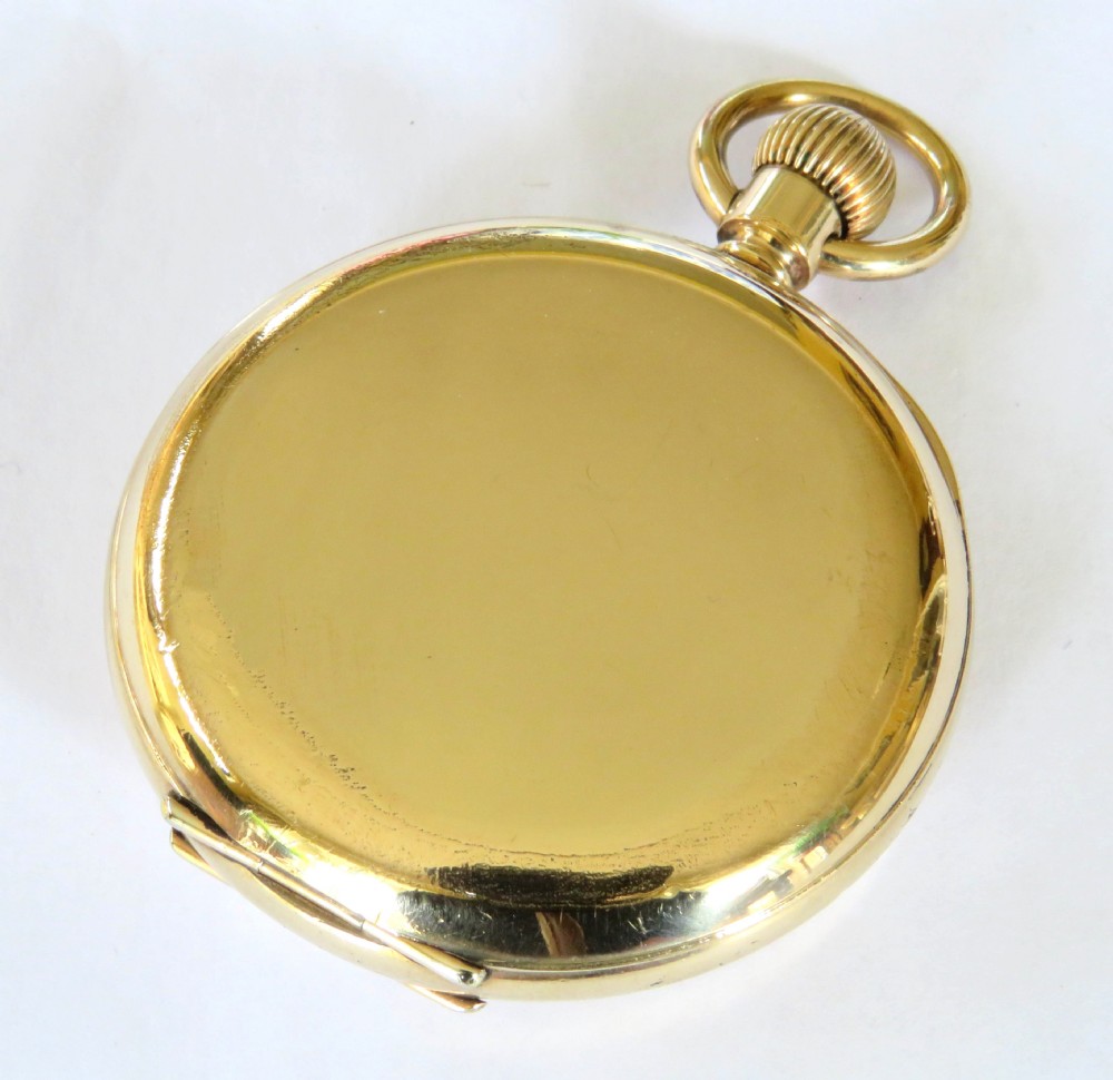Antique Waltham Traveler half hunter pocket watch View V