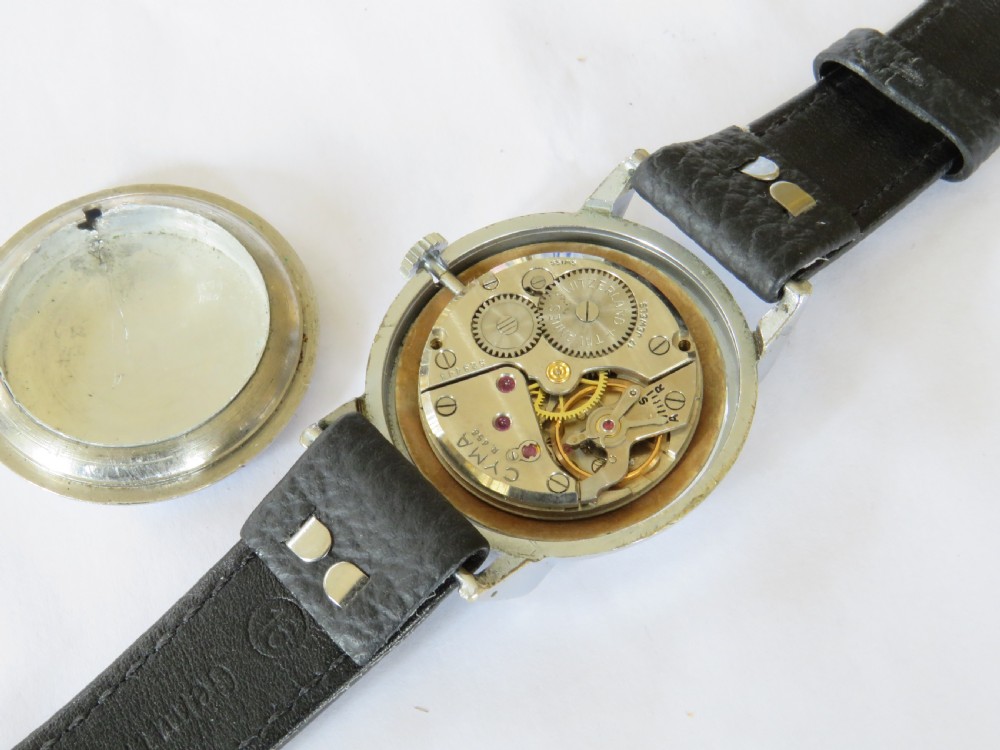 Gents 1950s Cyma Watersport wrist watch View III