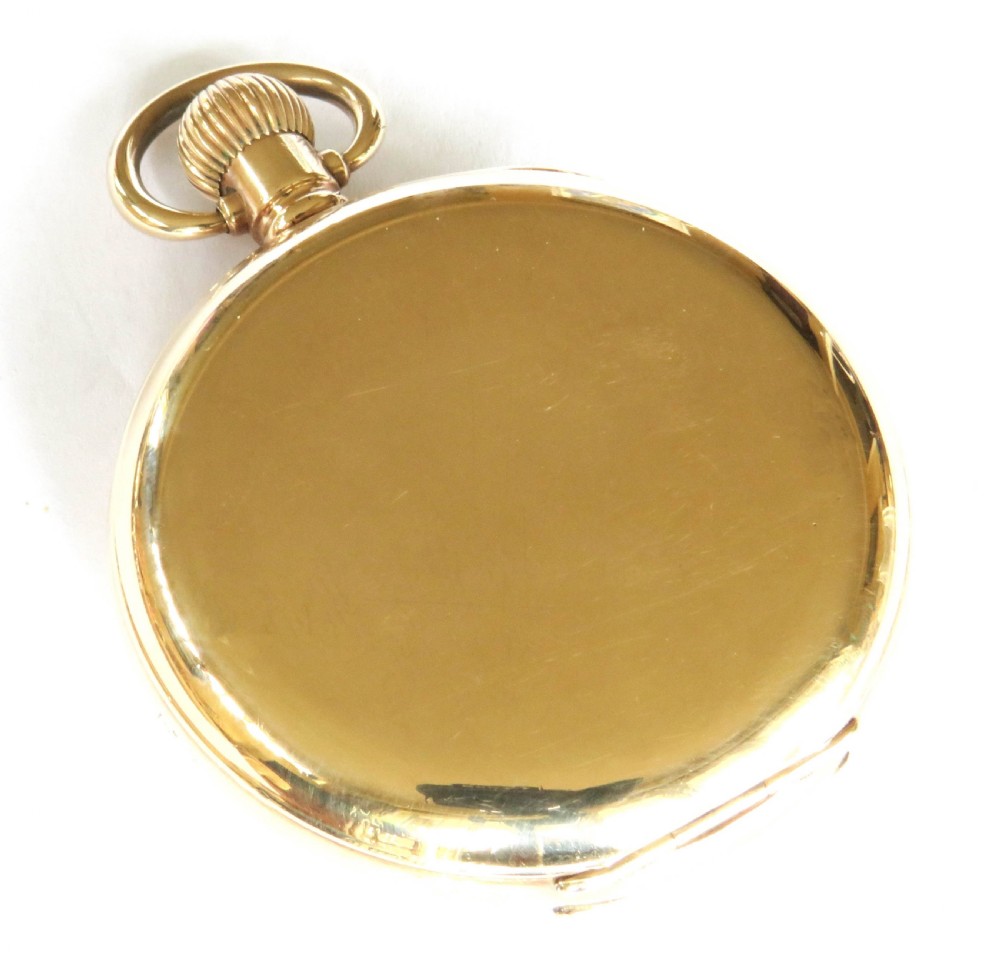 Antique Stauffer & Co half hunter pocket watch View VI