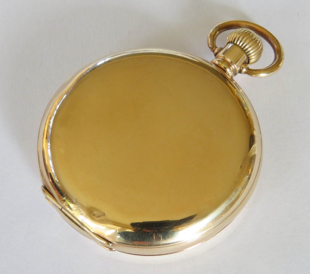 Antique J W Benson full hunter pocket watch View V