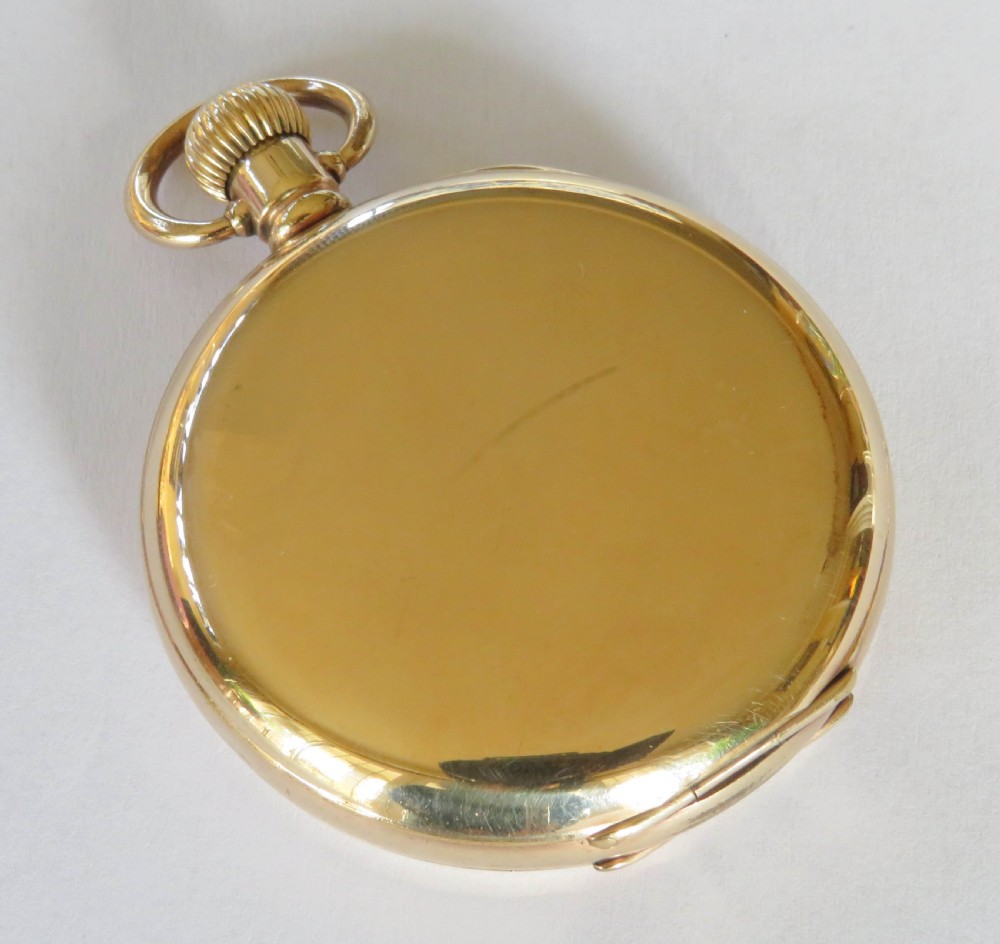 Antique J W Benson full hunter pocket watch View VI