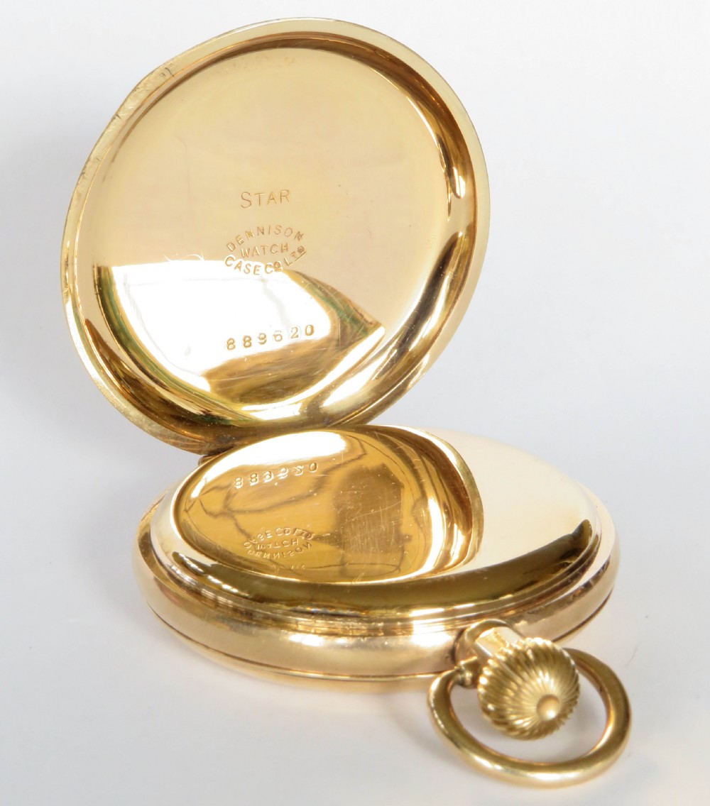 Waltham full hunter pocket watch, 1913 View III