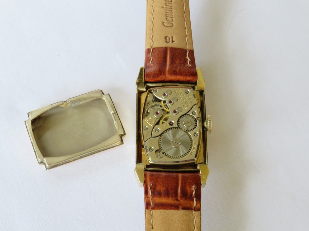Mid-size Bulova wrist watch, 1953 View III