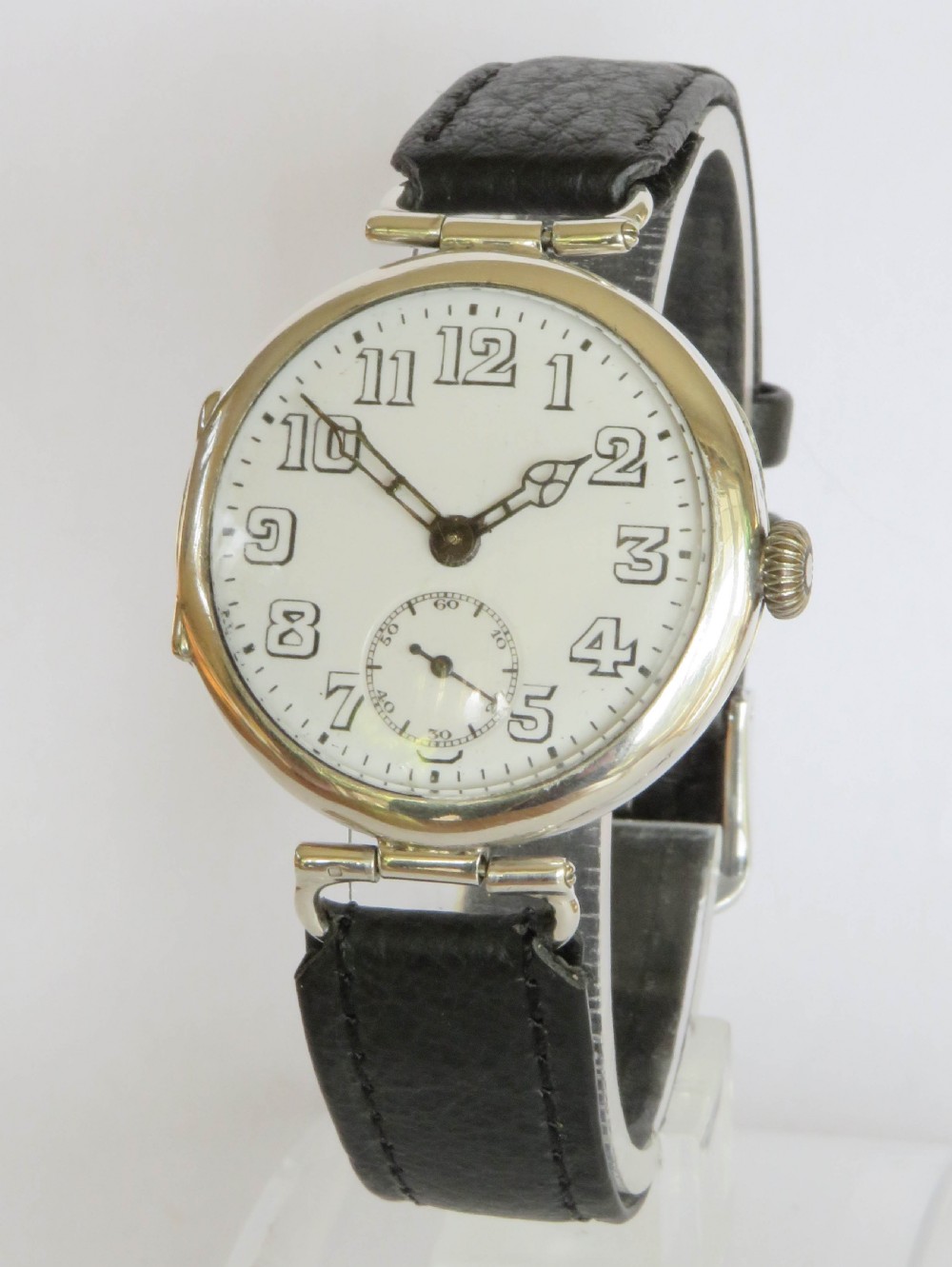 Antique silver Fontainmelon wrist watch, 1922