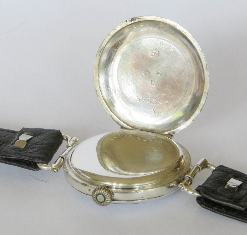 Antique silver Fontainmelon wrist watch, 1922 View III