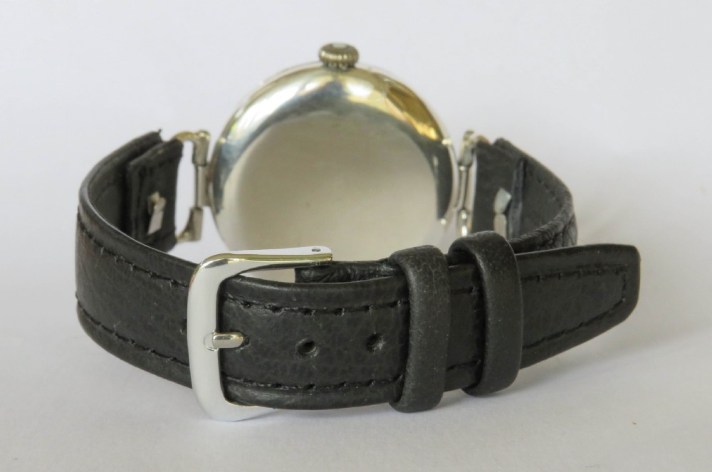Antique silver Fontainmelon wrist watch, 1922 View VI