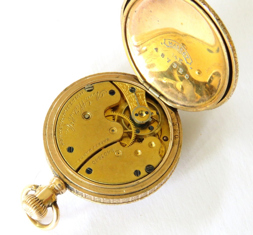 Antique Waltham Seaside small fob watch View IV