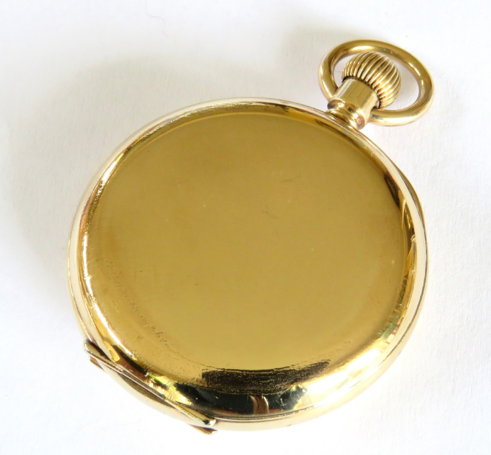Antique Waltham Traveler half hunter pocket watch View V