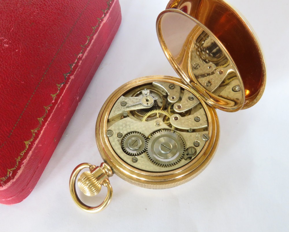 Antique Swiss gold plated pocket watch View IV