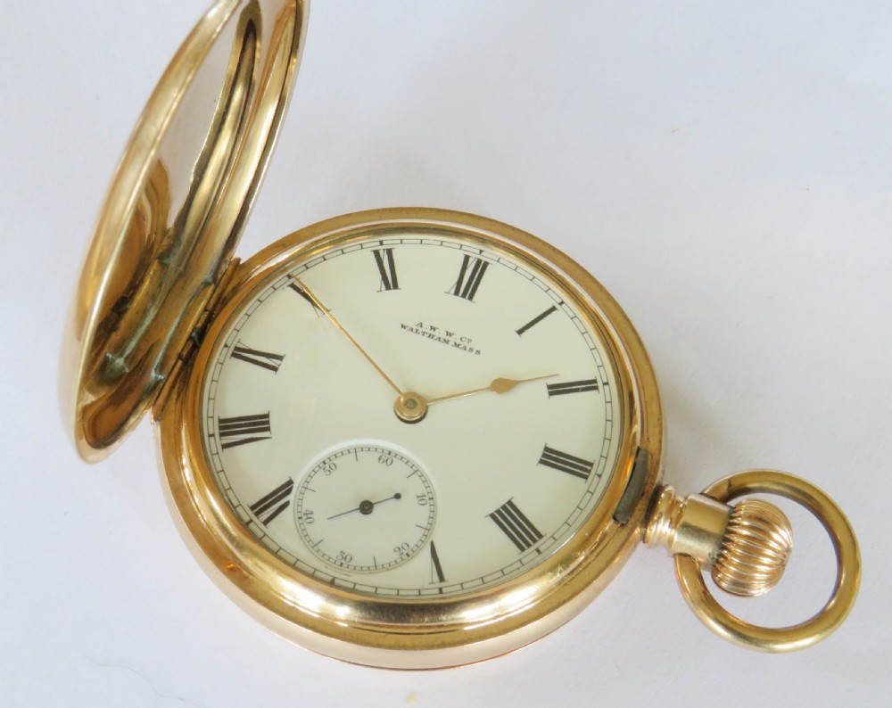 Antique Waltham full hunter pocket watch, 1903