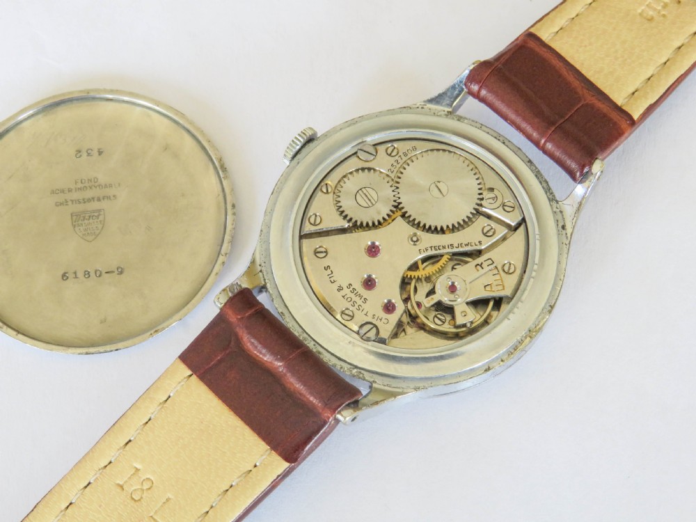 Gents large 1950s Tissot wrist watch View III