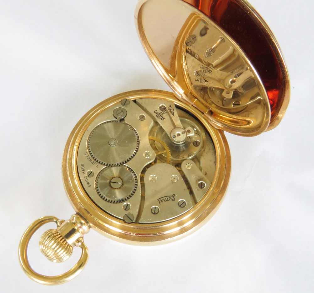 Antique Limit full hunter pocket watch, c1920s View IV