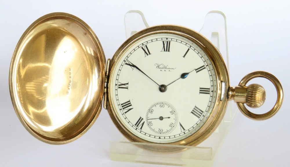 Waltham Traveler full hunter pocket watch, 1927