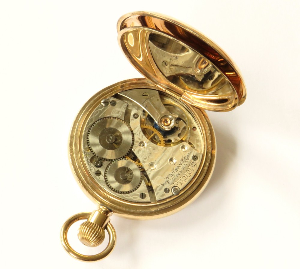 Waltham Traveler full hunter pocket watch, 1927 View III