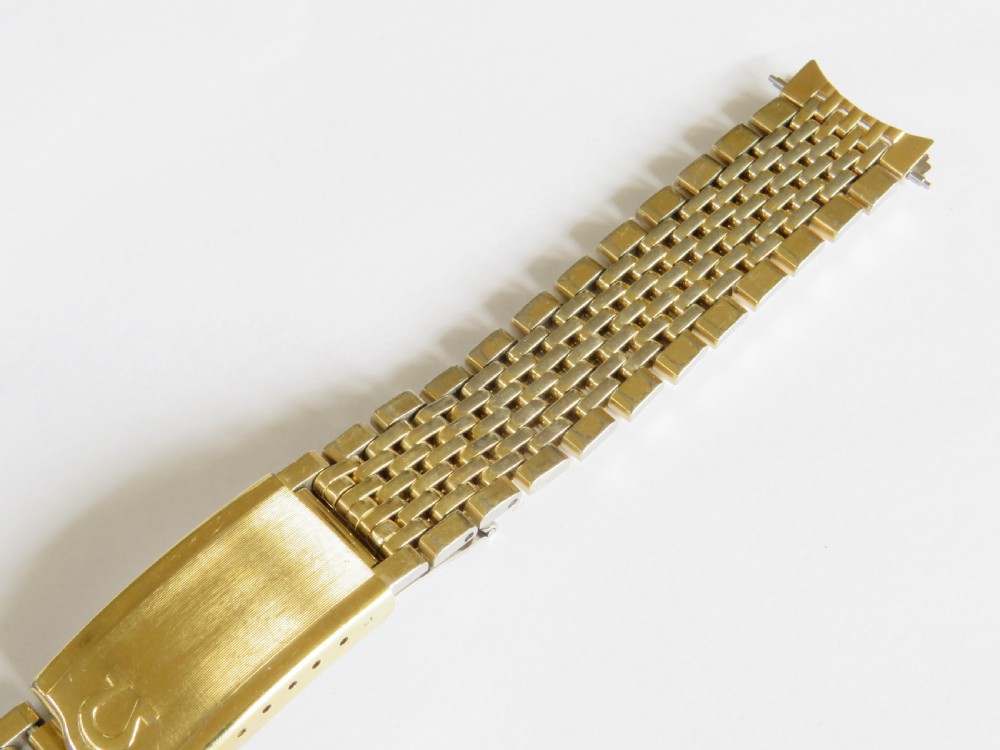 Gents Omega Constellation beads of rice bracelet, c1960s View II