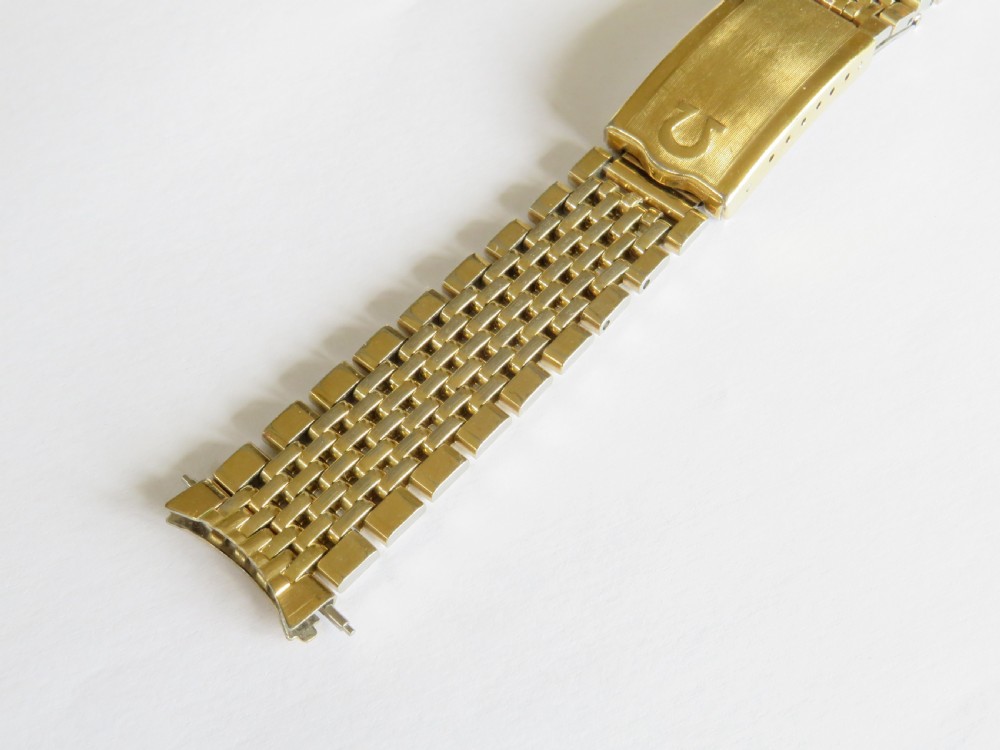 Gents Omega Constellation beads of rice bracelet, c1960s View III