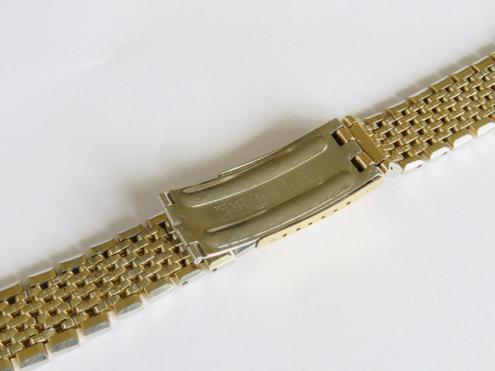 Gents Omega Constellation beads of rice bracelet, c1960s View IV