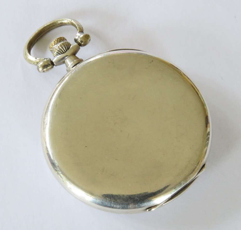Antique silver Thomas Russell pocket watch, 1919 View V