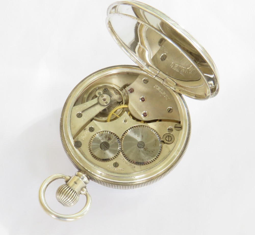Antique Selezi silver pocket watch, Devonport, 1912 View III