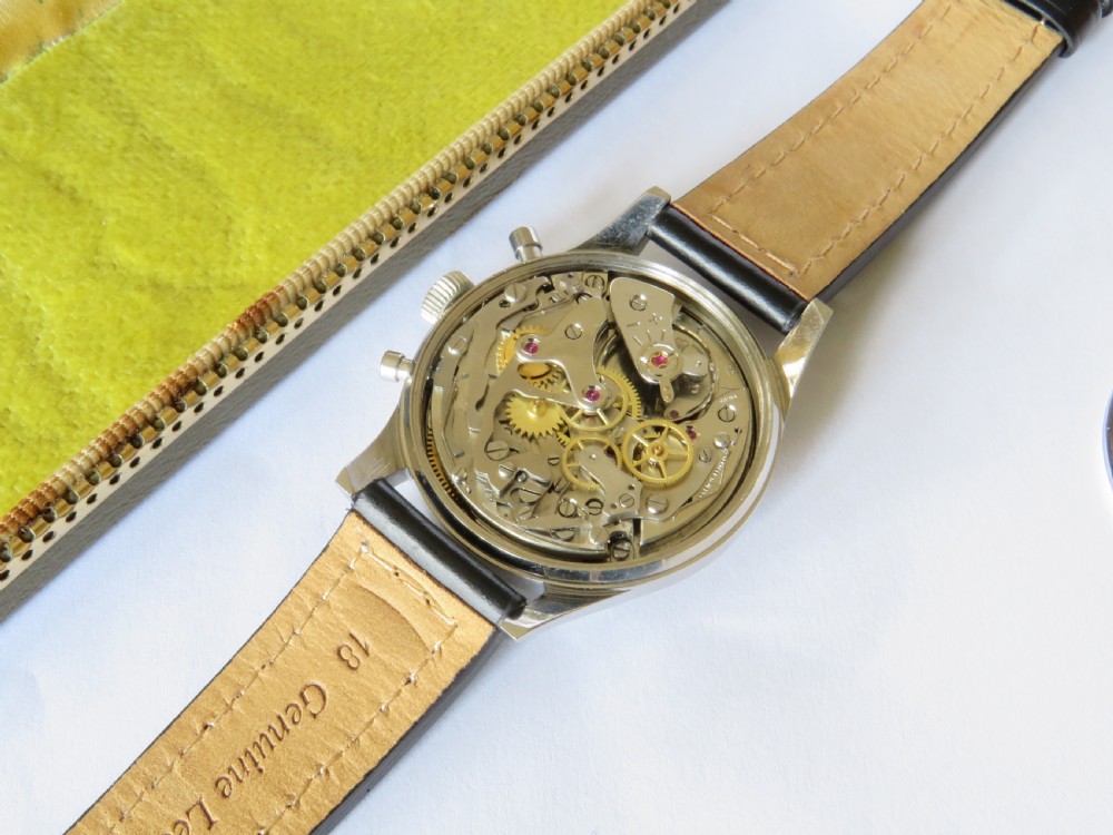 Gents 1960s Luxor chronograph wrist watch View III