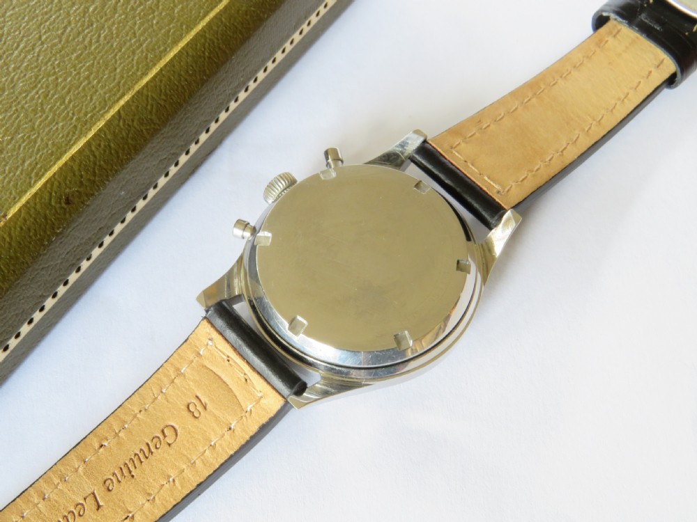 Gents 1960s Luxor chronograph wrist watch View IV