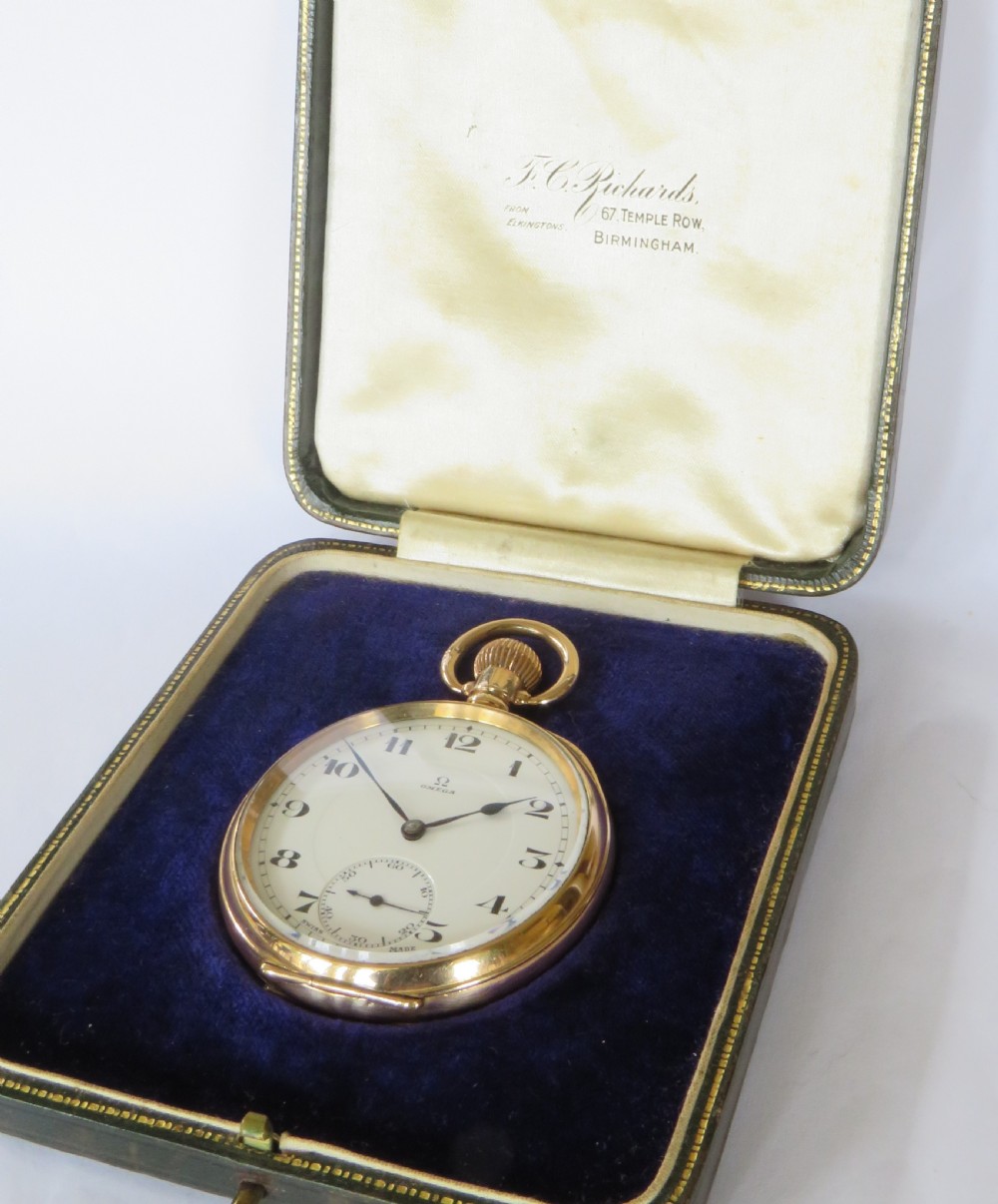 Antique Omega pocket watch, 1916 View III