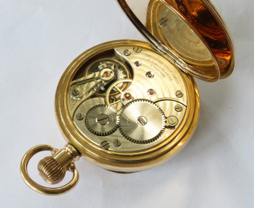 Antique Omega pocket watch, 1916 View VI