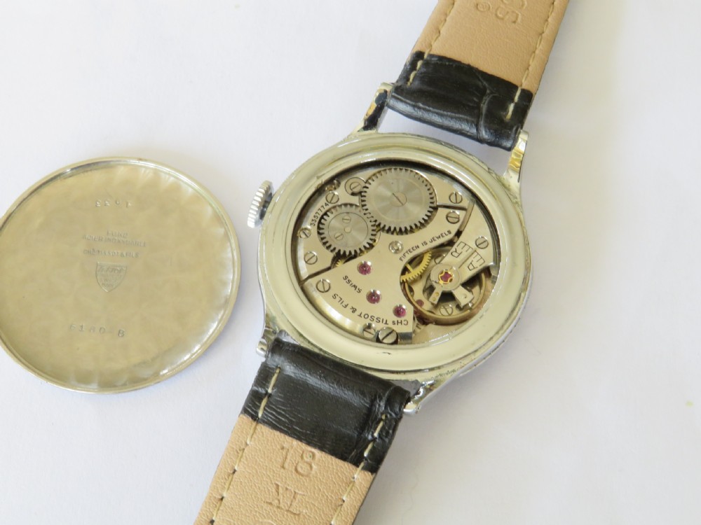 Gents Tissot wrist watch, 1955 View V