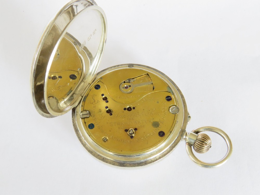 Antique English Errington silver 'The Strand' pocket watch View IV
