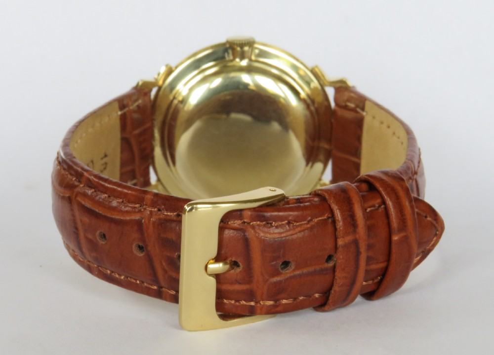 Gents 14k gold Longines wrist watch, 1958 View IV