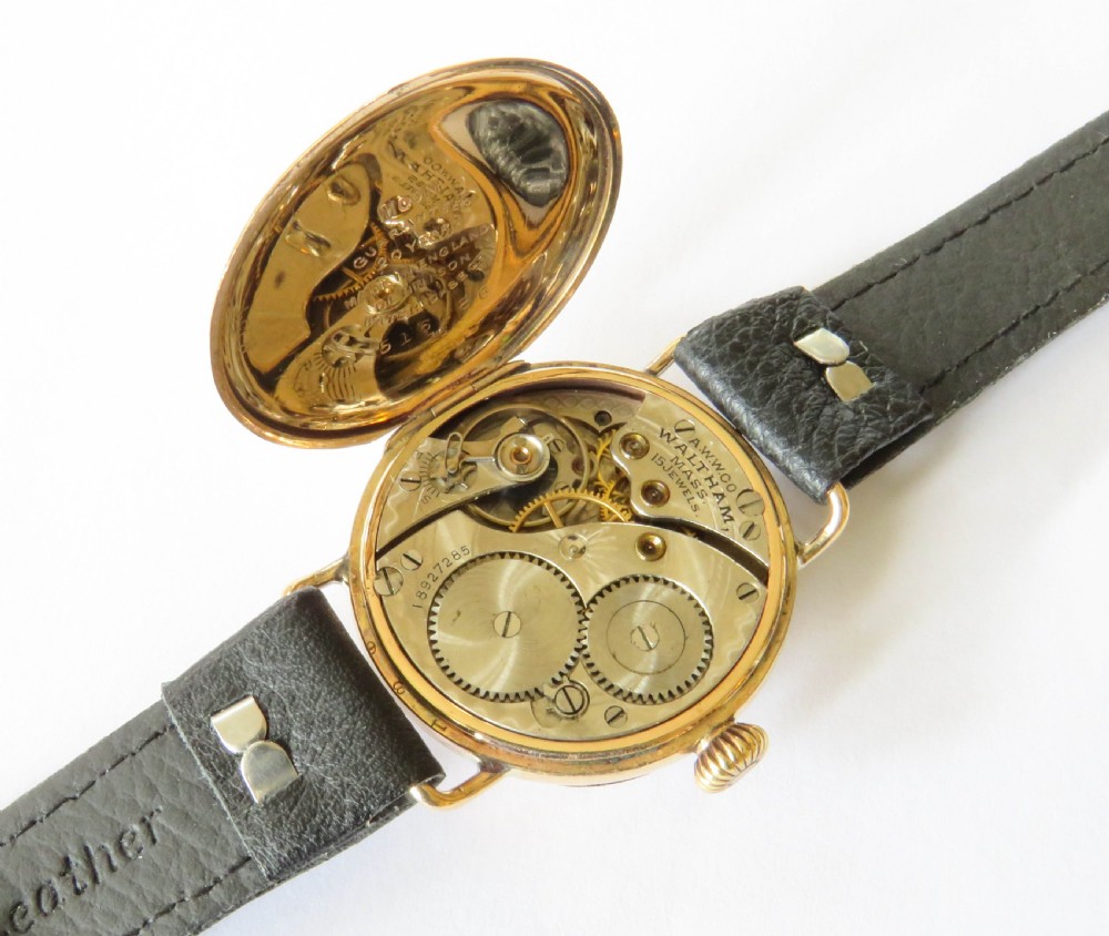 Antique Waltham wrist watch, 1913 View III