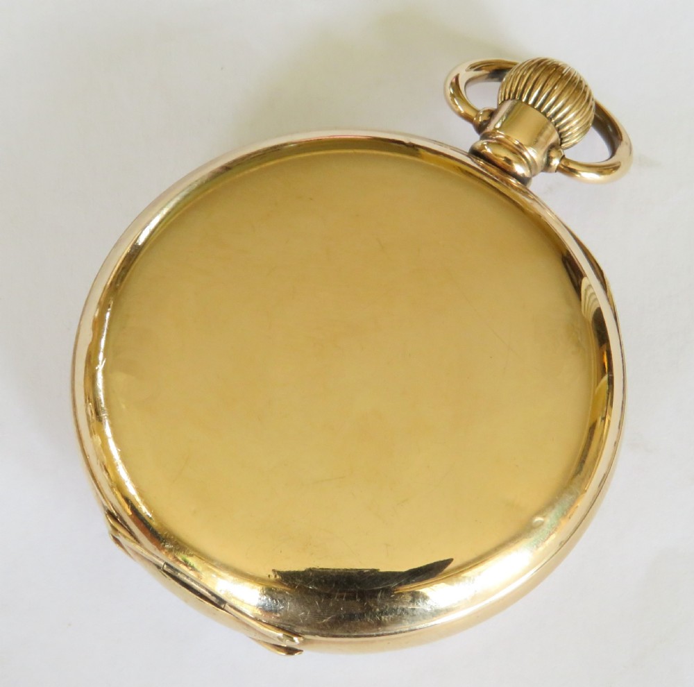 Antique Waltham Riverside pocket watch, railroad grade View V