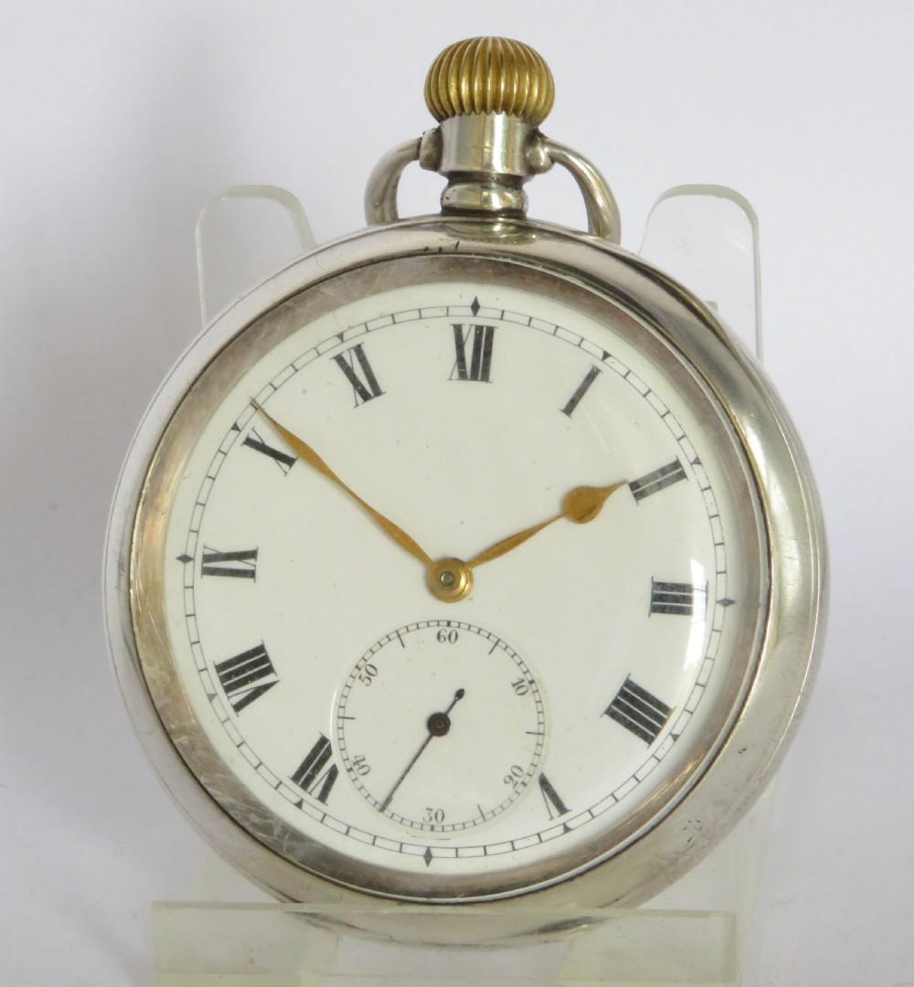 Antique silver Electa pocket watch, 1917