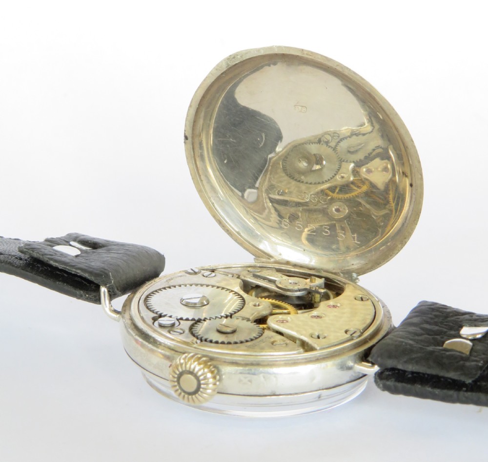 Antique silver wrist watch, 1924 View IV