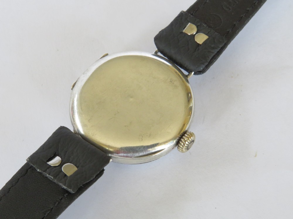 Antique silver wrist watch, 1924 View V