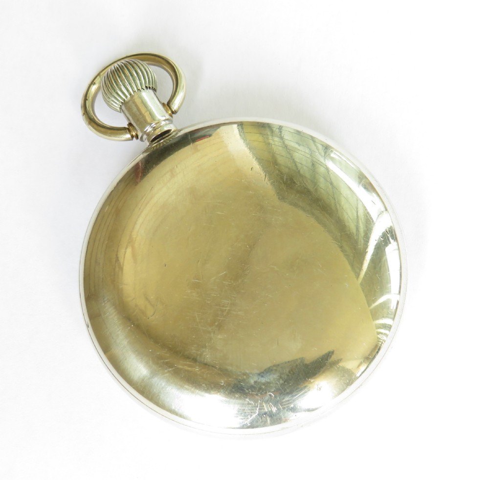 1920s Cyma stem winding pocket watch and chain  View IV