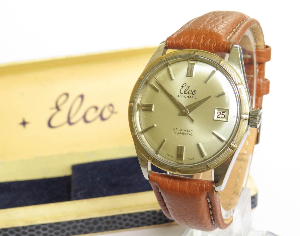 Gents Elco automatic wrist watch, c1960 View II