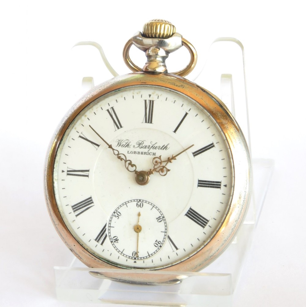 Antique silver Cortebert pocket watch