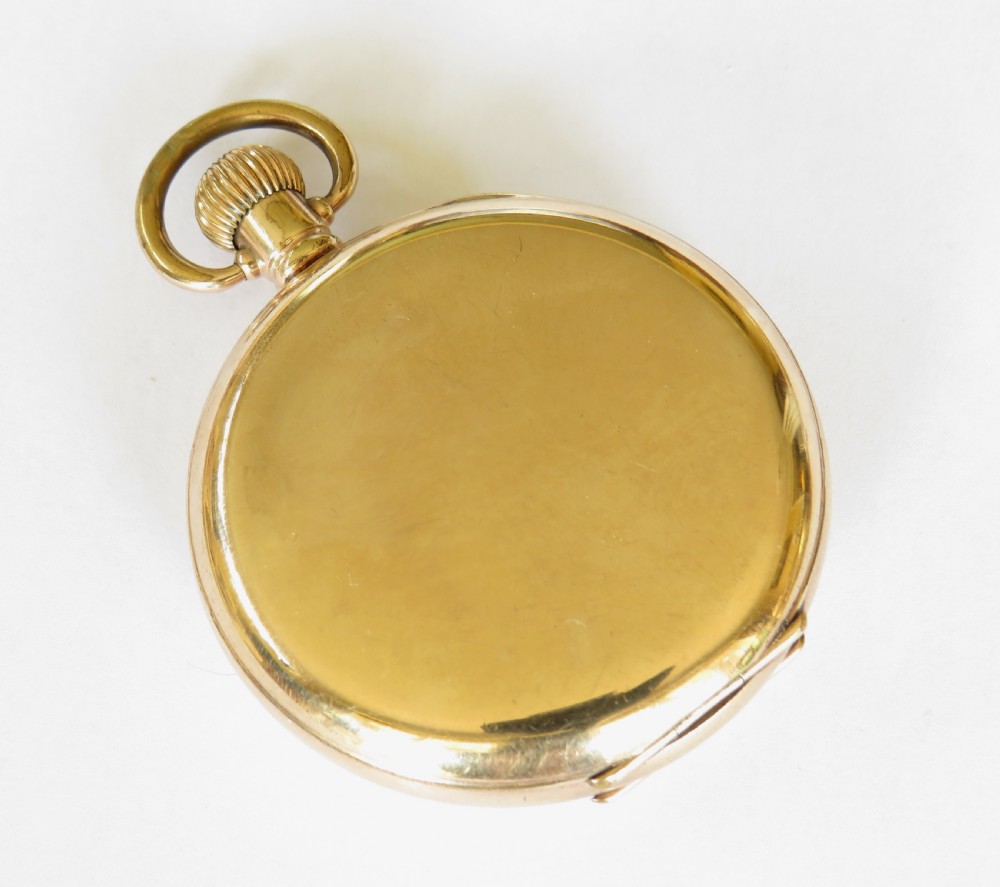 1930s Buren half hunter pocket watch View V