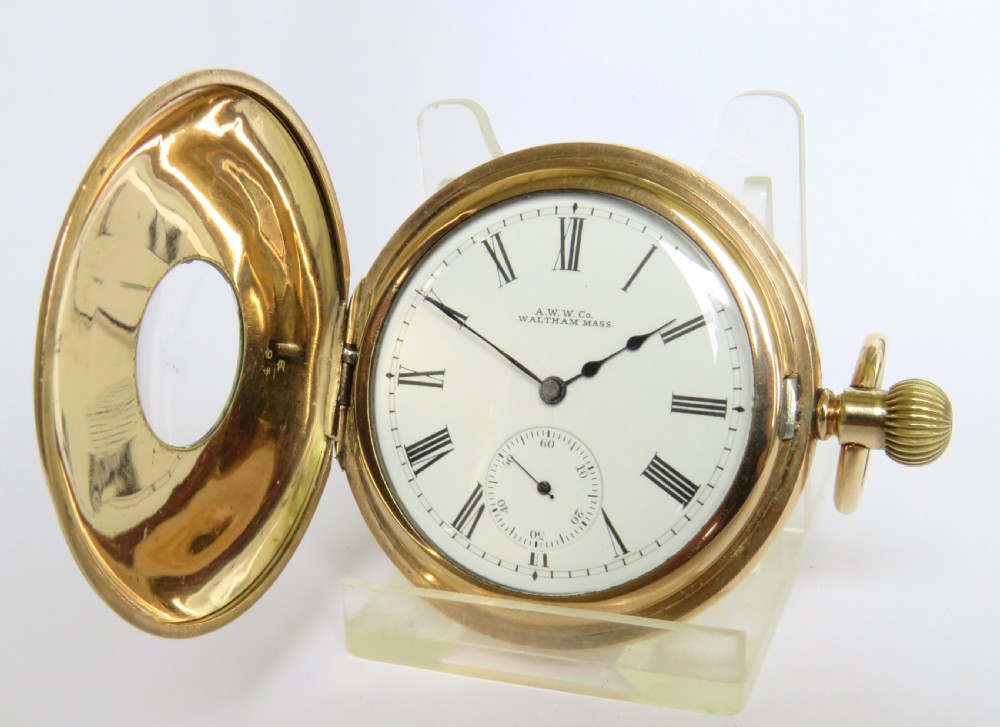 Antique Waltham Beacon full hunter pocket watch, 1899 View II