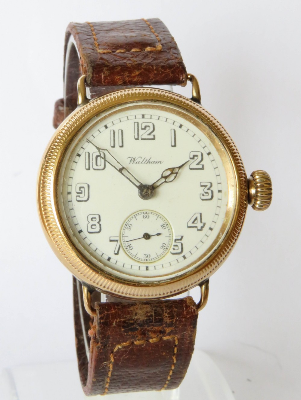 Antique 9ct gold Waltham wrist watch, 1921 View II
