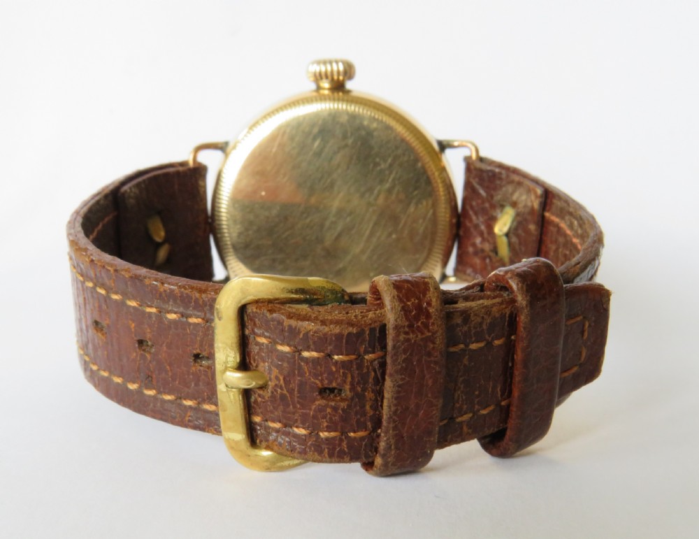Antique 9ct gold Waltham wrist watch, 1921 View V