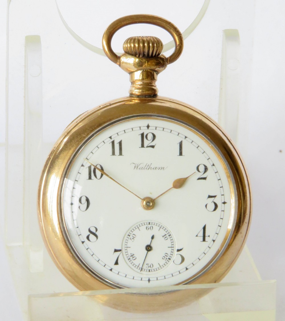 Miniature antique Waltham pocket watch, 1914 View II