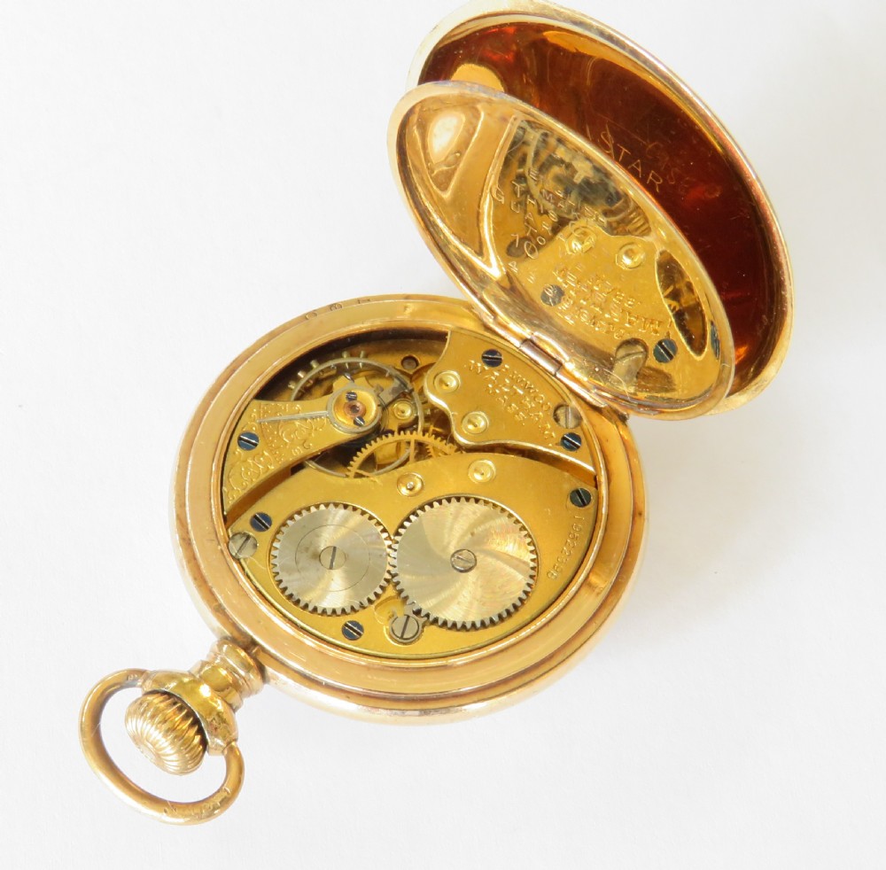 Miniature antique Waltham pocket watch, 1914 View III