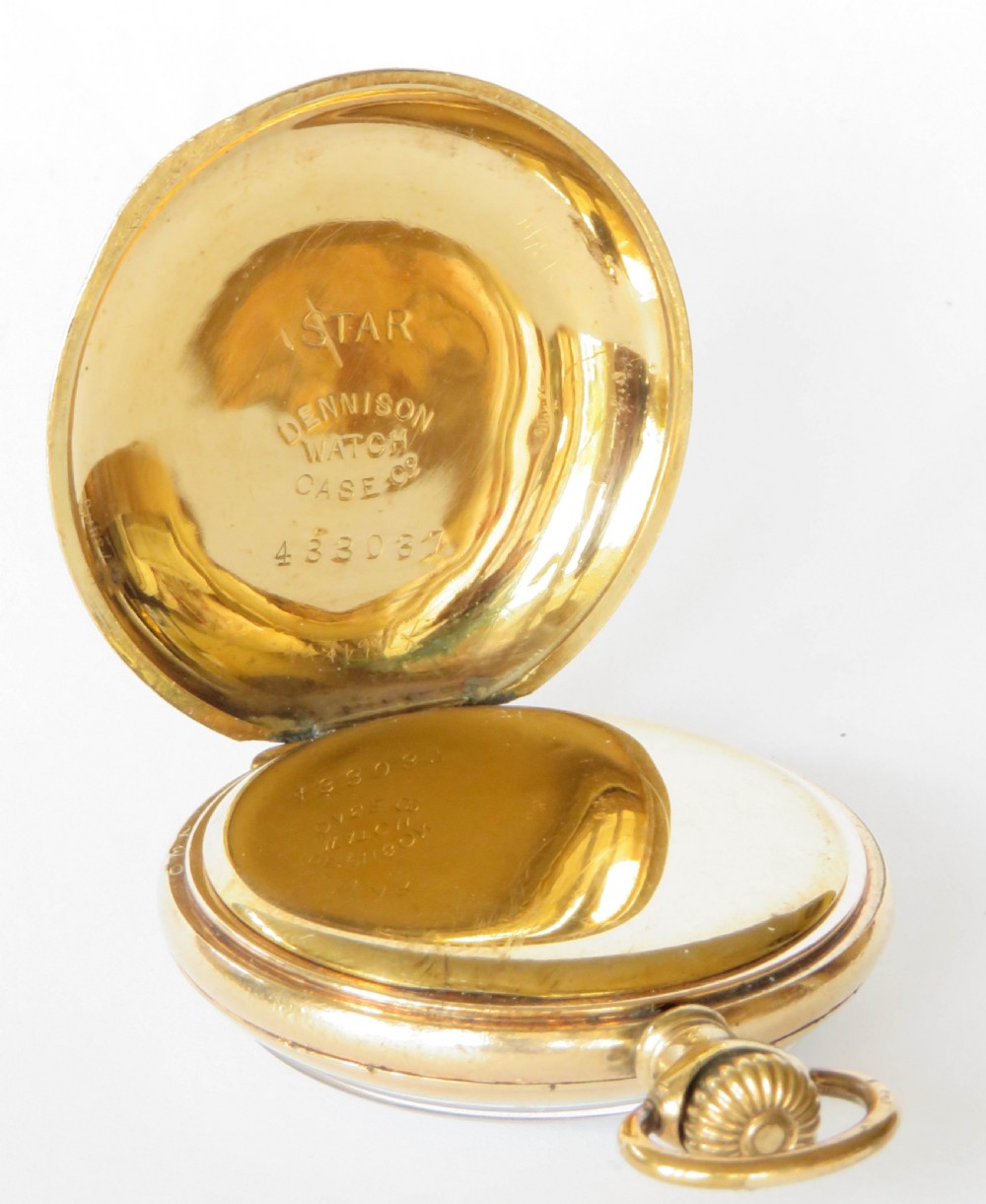 Miniature antique Waltham pocket watch, 1914 View IV